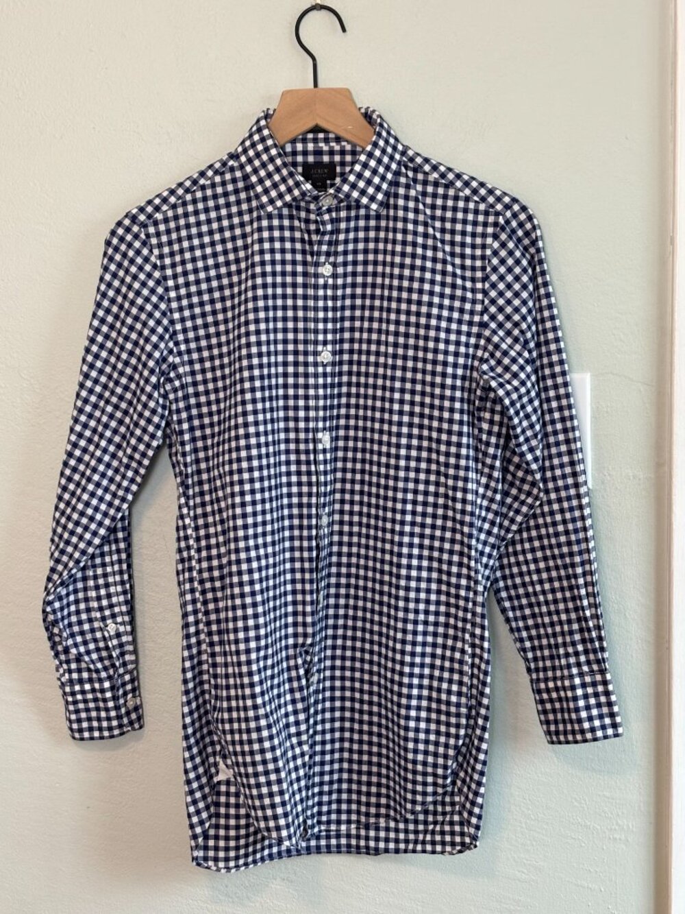 Bundle 2/$30! J.Crew Ludlow Mens XS Gingham Blue White Slim Fit Shirt